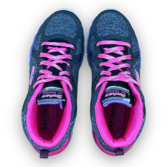 Skechers Air Appeal Sneakers 81711L High Top Memory Foam Multicolor Youth 13 - Picture 7 of 9
